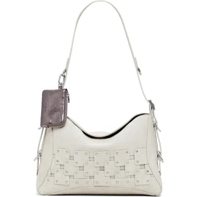 Desigual Stud Detail Shoulder Bag In Gray