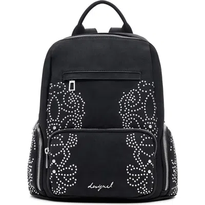Desigual Studded Mini Backpack In Black