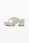Desigual Studio Leather Sandal In Neutral