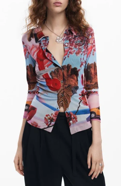 Desigual Printed Shirt M. Christian Lacroix In Material Finishes