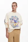 Desigual Sweatshirt In White