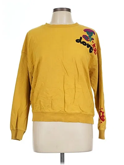 Pre-owned Desigual Sweatshirt In Yellow