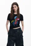 Desigual モンスター コリーナ ストラーダ Tシャツ In Black