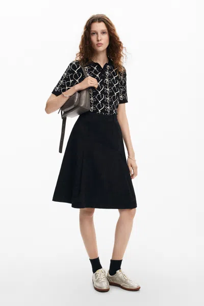 Desigual T-shirt In Black
