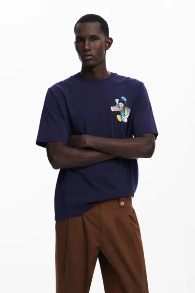 Desigual T-shirt In Blue