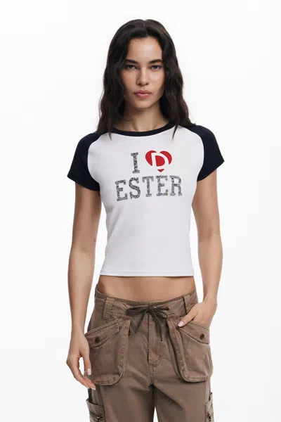 Desigual T-shirt "i Love Ester"