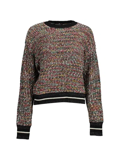 Desigual Textured-knit Sweater In Multi