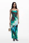 Desigual Tie-dye Spaghetti Strap Dress