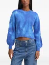 Desigual Tie-dye Sweater In Blue