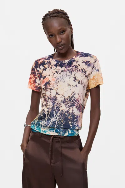 Desigual Tie-dye Print T-shirt In Multi