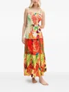 Desigual Tiered Maxi Dress In Multi