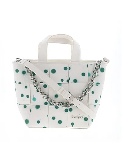 Pre-owned Desigual Tote Bag In White