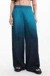 Desigual Loose Gradient Trousers In Green