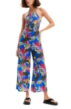 DESIGUAL DESIGUAL TROPICAL HALTER NECK JUMPSUIT