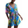 Desigual Tropical Tunic Dress In Blue