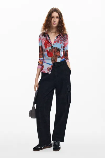 Desigual Trousers In Black