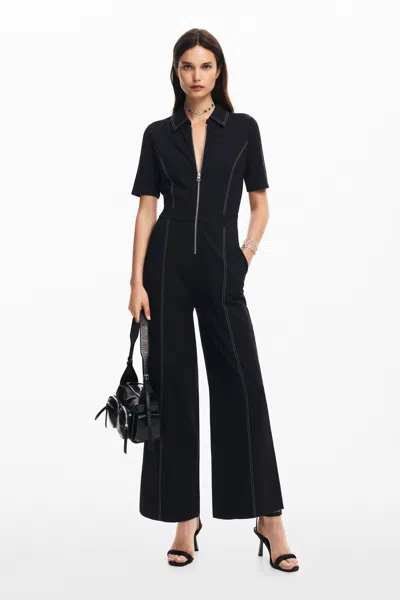 Desigual Trousers In Black