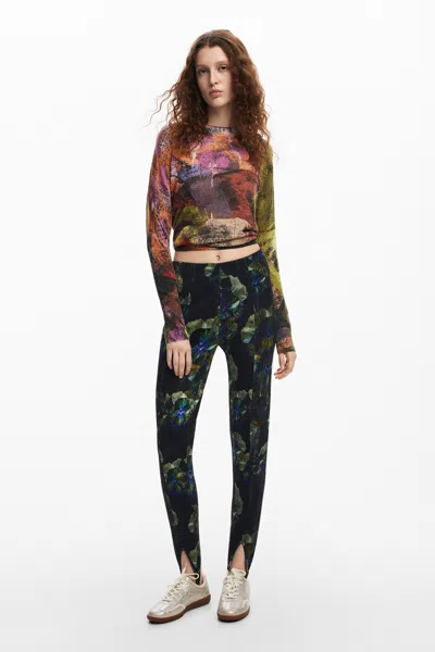 Desigual Trousers In Black