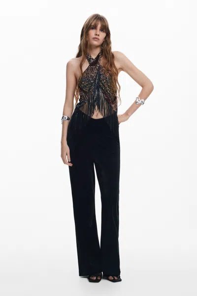 Desigual Trousers In Black