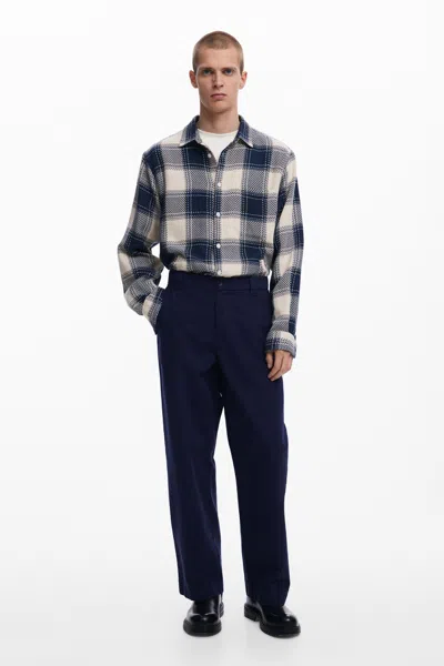 Desigual Trousers In Blue