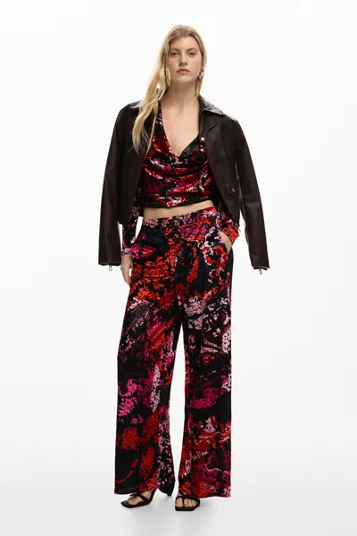 Desigual Trousers Designed By Mr. Christian Lacroix In Black