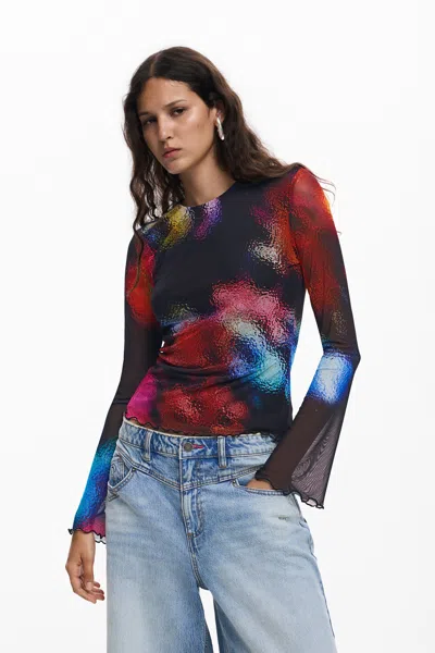 Desigual T-shirt Designed By M. Christian Lacroix In Multi