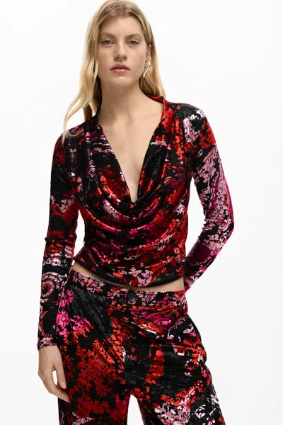 Desigual T-shirt Designed By Mr. Christian Lacroix In Multi