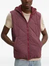 Desigual Two-way Flap-pocket Hooded Jacket In Pink