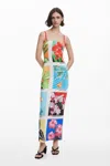 Desigual Tyler Mcgillivary Postcard Maxi Dress