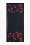 Desigual Vibrant Colors Orchid Scarf In Black