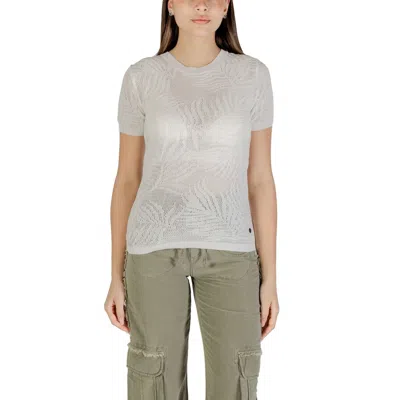 Desigual White Viscose T-shirt In Gray