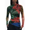 Desigual Green Viscose Women Sweater In Multi