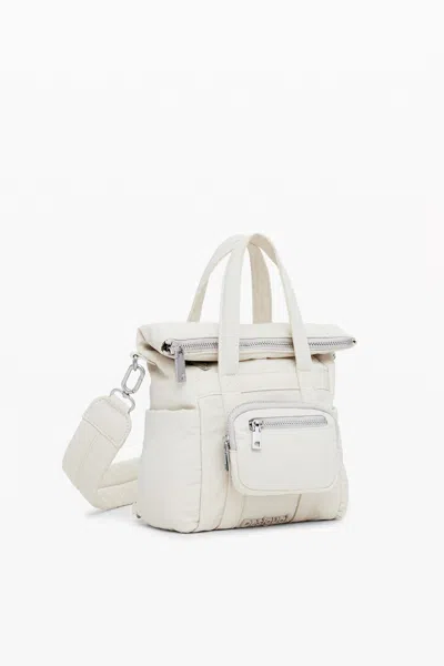 Desigual Voyager Xs Backpack In White
