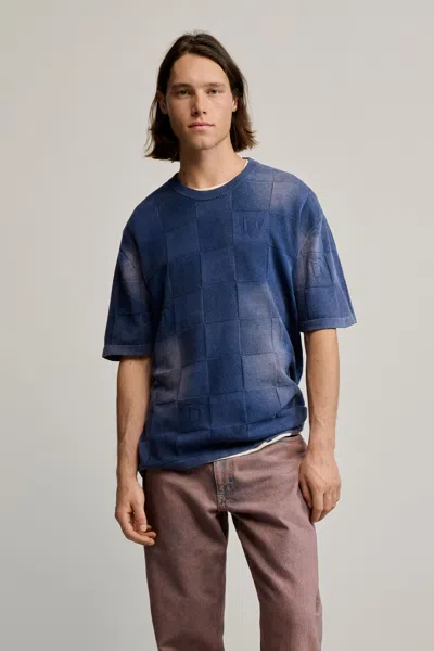 Desigual Washed-effect T-shirt In Blue