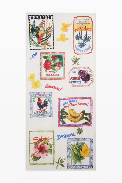 Desigual スタンプ柄のスカーフ In Multi