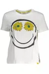 DESIGUAL WHITE COTTON TOPS & T-SHIRT