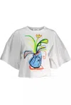 Desigual White Cotton Women T-shirt In White