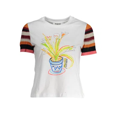 Desigual White Cotton Women Top