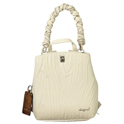 Desigual White Polyethylene Backpack