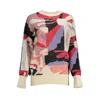 Desigual White Viscose Women Sweater In Multi