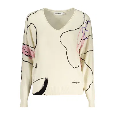 Desigual White Viscose Women's Sweater