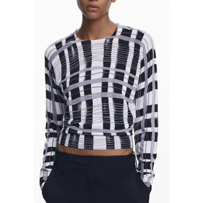 DESIGUAL WHITE VISCOSE WOMEN SWEATER
