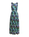 Desigual Blue Viscose Long In Multi