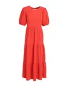 Desigual Midi Dresses In Tomato Red