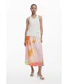 Desigual Sleeveless Maxi Dress In Neutral
