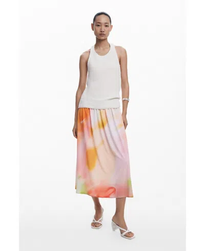 Desigual Women's 2-in-1 Long Gradient Dress In Neutral