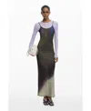 Desigual Maxi Slipdress And Long Sleeve Top Set In Gray