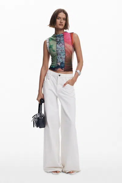 Desigual Women's Arty Print T-shirt In Multi