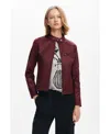 Desigual Biker Jacket In Red