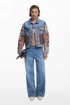 Desigual Women's Boho Denim Jacket In Blue